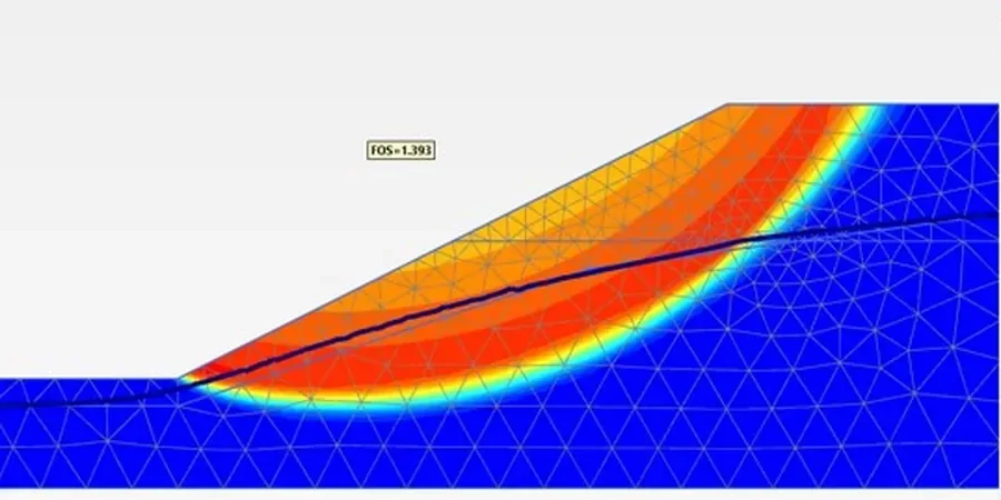 Illustrative image of Slope failure analysis in Sydney