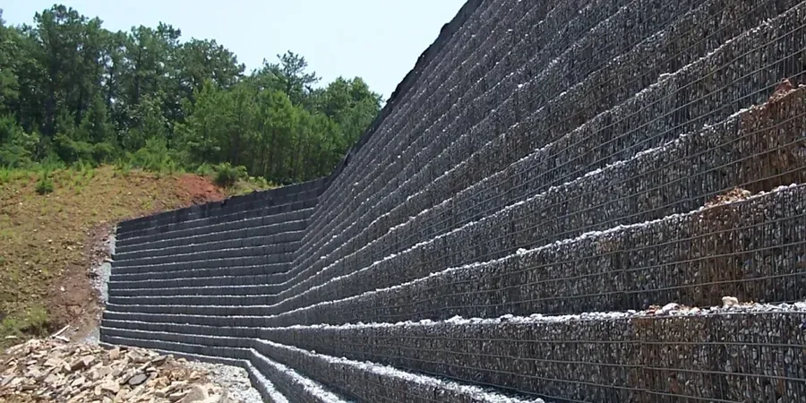 Illustrative image of MSE (Mechanically Stabilized Earth) wall design in Sydney